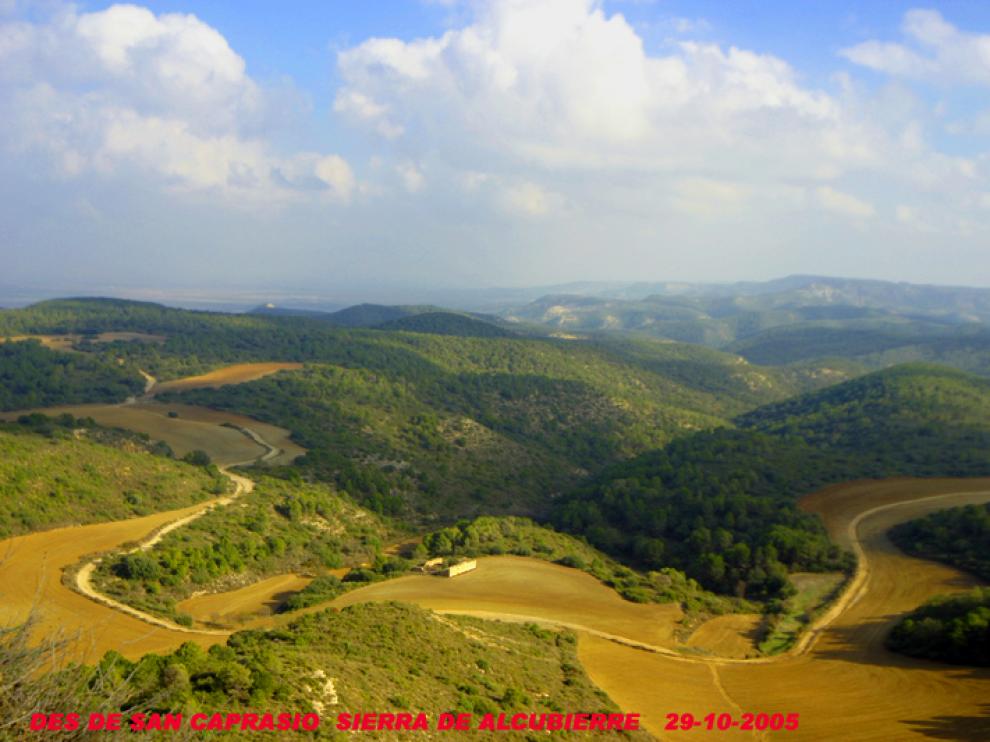 Imagen vista desde la ermita de San Caprasio, en Alcubierre