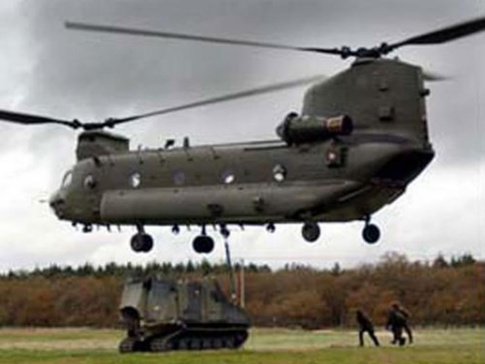 Un helicóptero tipo 'Chinook'
