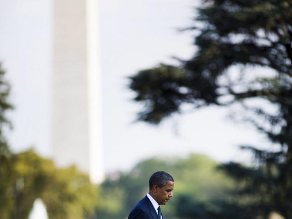 Obama tras recibir a los soldados fallecidos en el ataque.