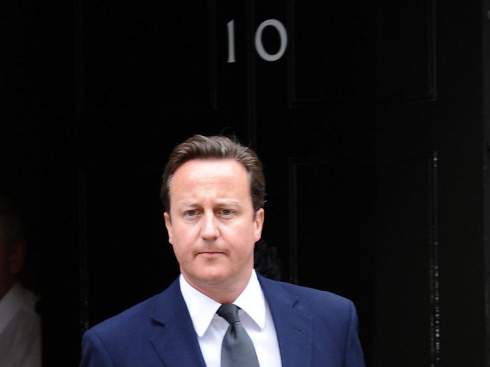 Cameron en Downing street