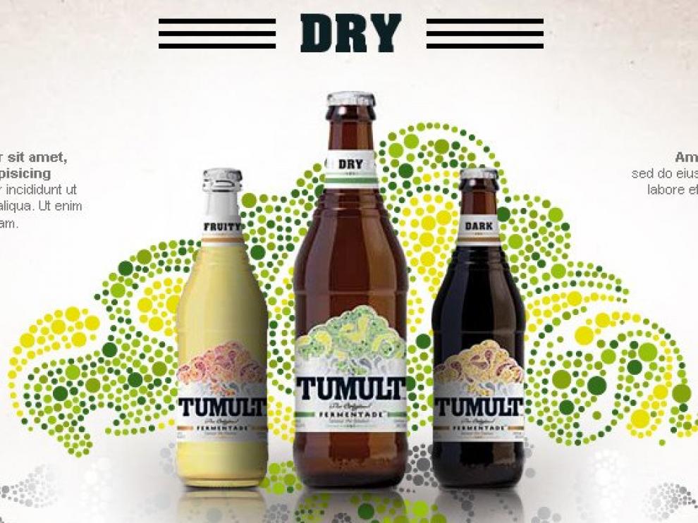 Imagen promocional de 'Tumult', la cerveza 'sin' de Coca-Cola