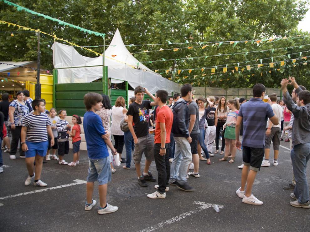 Los peñistas ya disfrutaban ayer de los festejos en Calatayud.