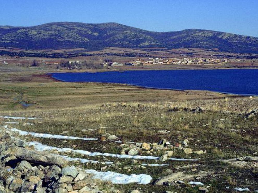 Vista de la laguna de Gallocanta.