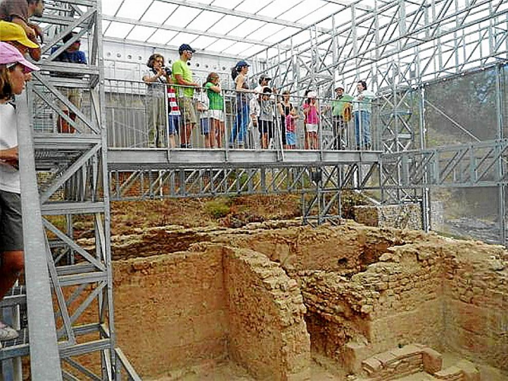 Los visitantes se sorprendieron del buen estado de las ruinas