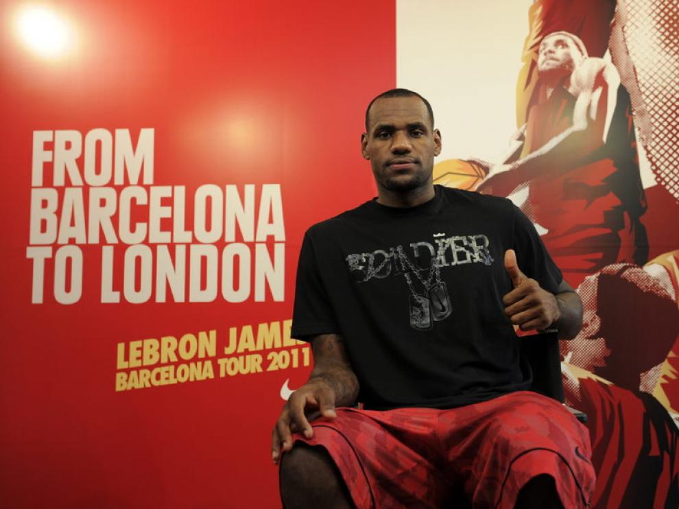 LeBron James en Barcelona