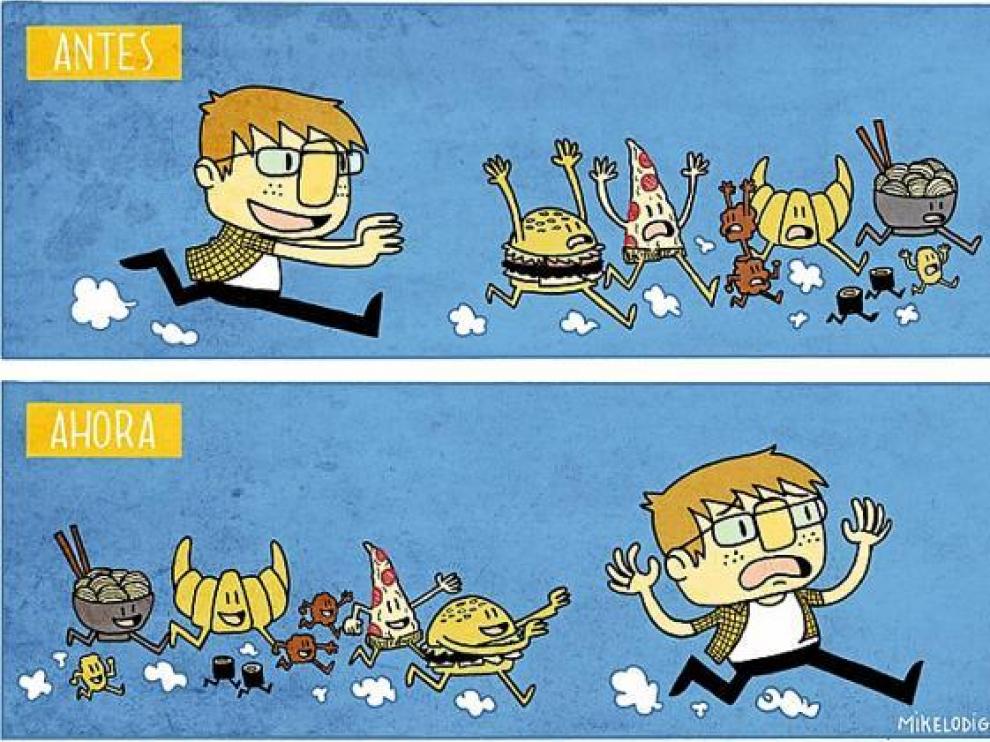 Una de las historietas que cada lunes y jueves publica Mikel en http://103proteinas.tumblr.com