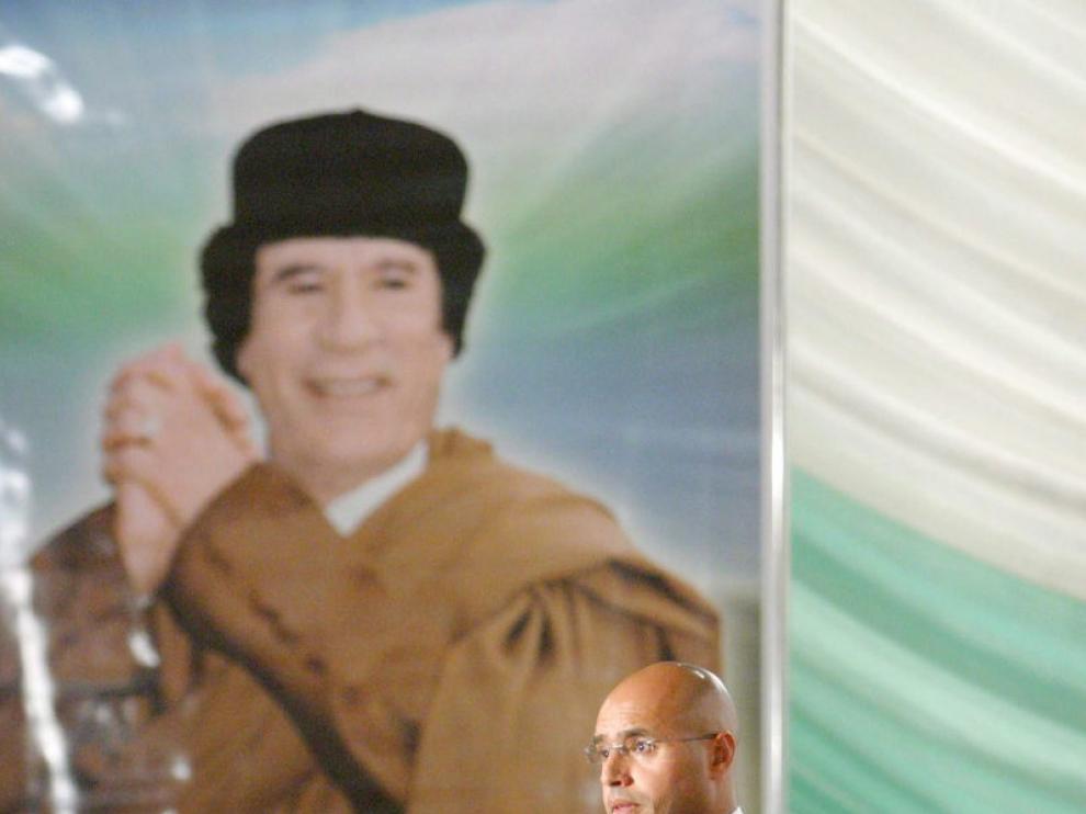 Fotografía de archivo que muestra a Saadi Gadafi