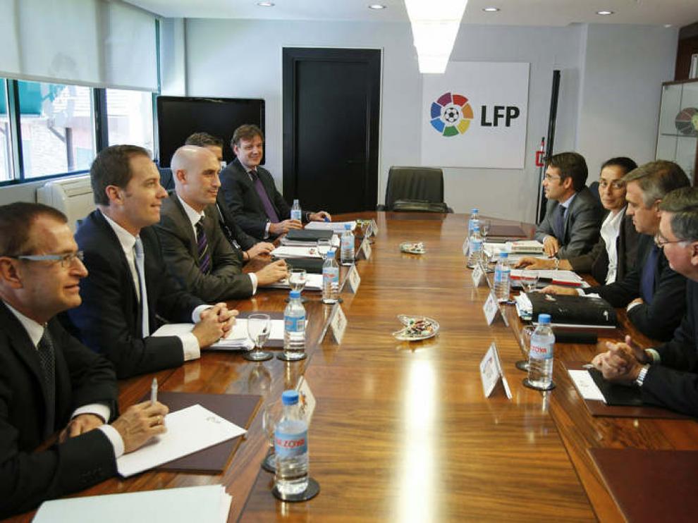 Reunión de la Liga de Fútbol Profesional (LFP) y la Asociación de Futbolistas Españoles (AFE)