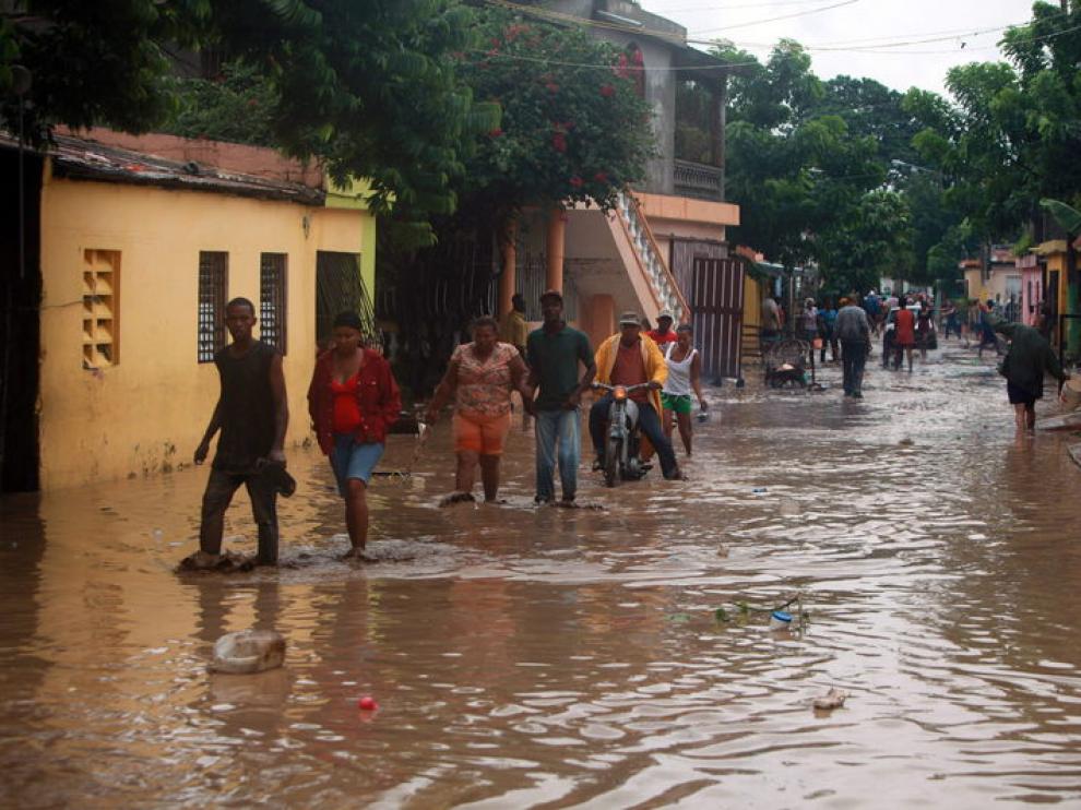 Las lluvias también han causado importantes daños materiales en los núcleos de población urbanos y rurales.