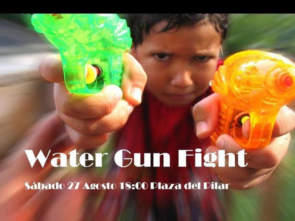 cartel del Water Gun Fight Zgz