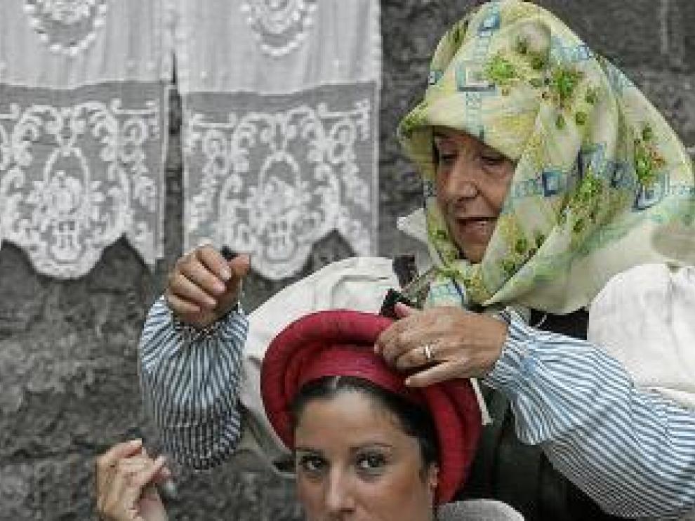 En las calles se revivieron escenas costumbristas.