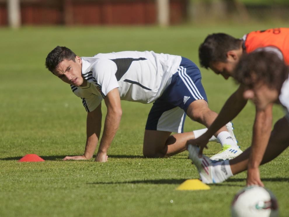 Imagen de archivo de un entrenamiento del Real Zaragoza.