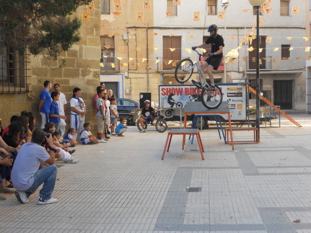 La exhibición y curso práctico de 'bike trial' dejó a todos los asistentes con la boca abierta.