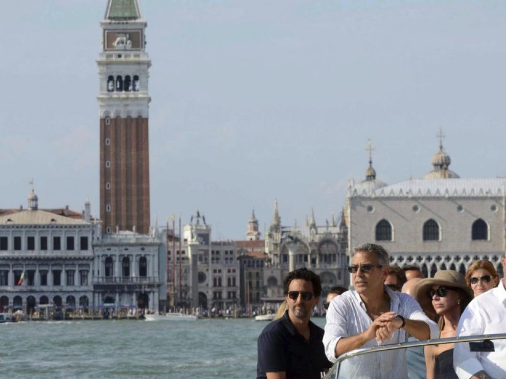 George Clooney llega a la ciudad de los canales