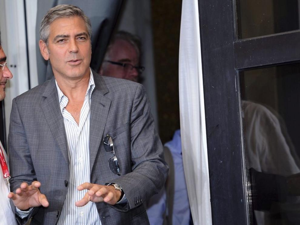 George Clooney, esta mañana en Venecia