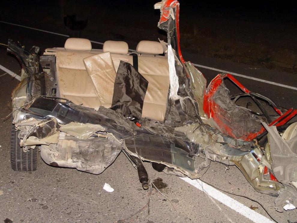 Estado en el que quedó el coche siniestrado