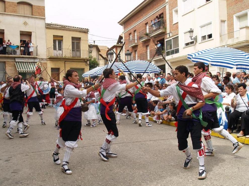 La interpretación de la mudanza de espadas y broquel, incluida en el repertorio tras seis años dormida.