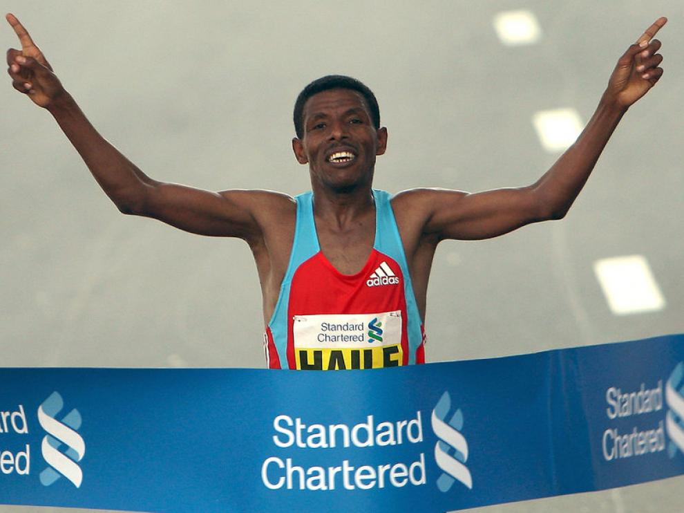 El atleta etíope Haile Gebreselasie