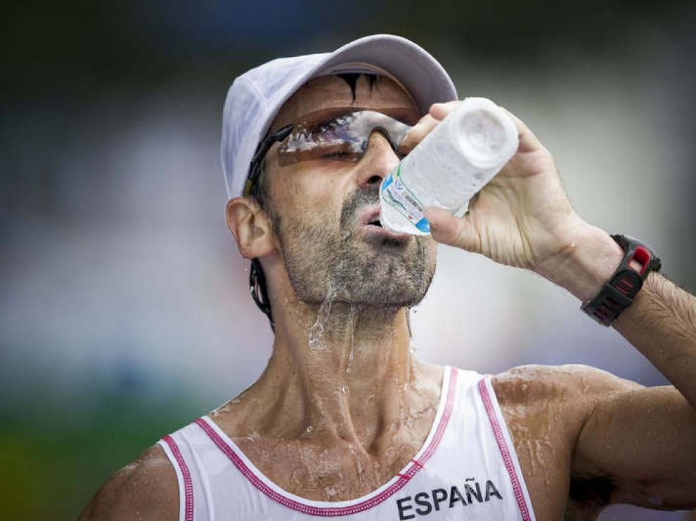 García Bragado durante la carrera