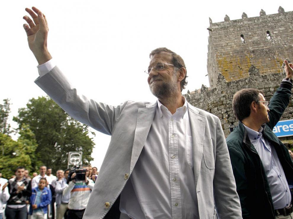 Mariano Rajoy con Núñez Feijoo