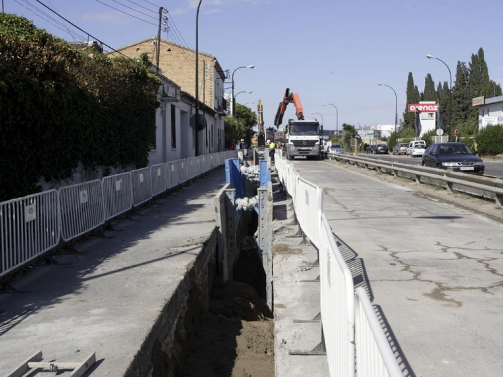 Imagen de archivo de obras en la carretera de Madrid