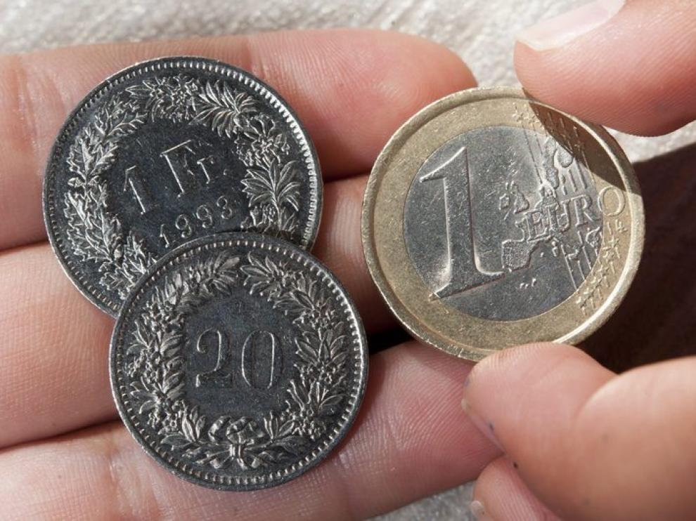 Un franco suizo no podrá costar más de 0,80 euros