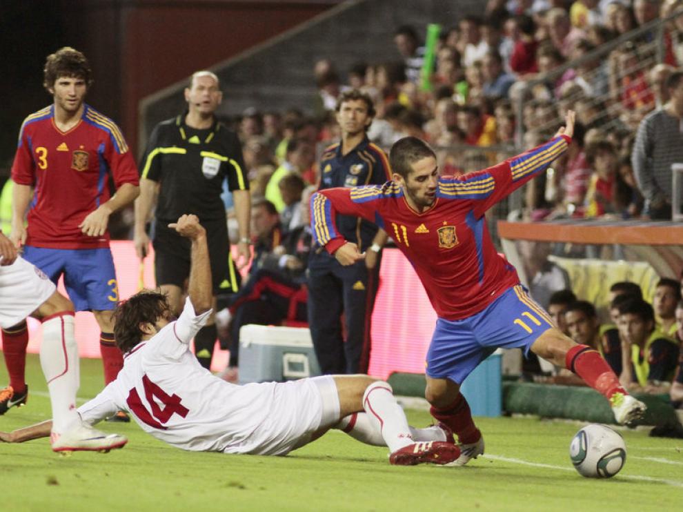 España venció 2 a 0 a Georgia