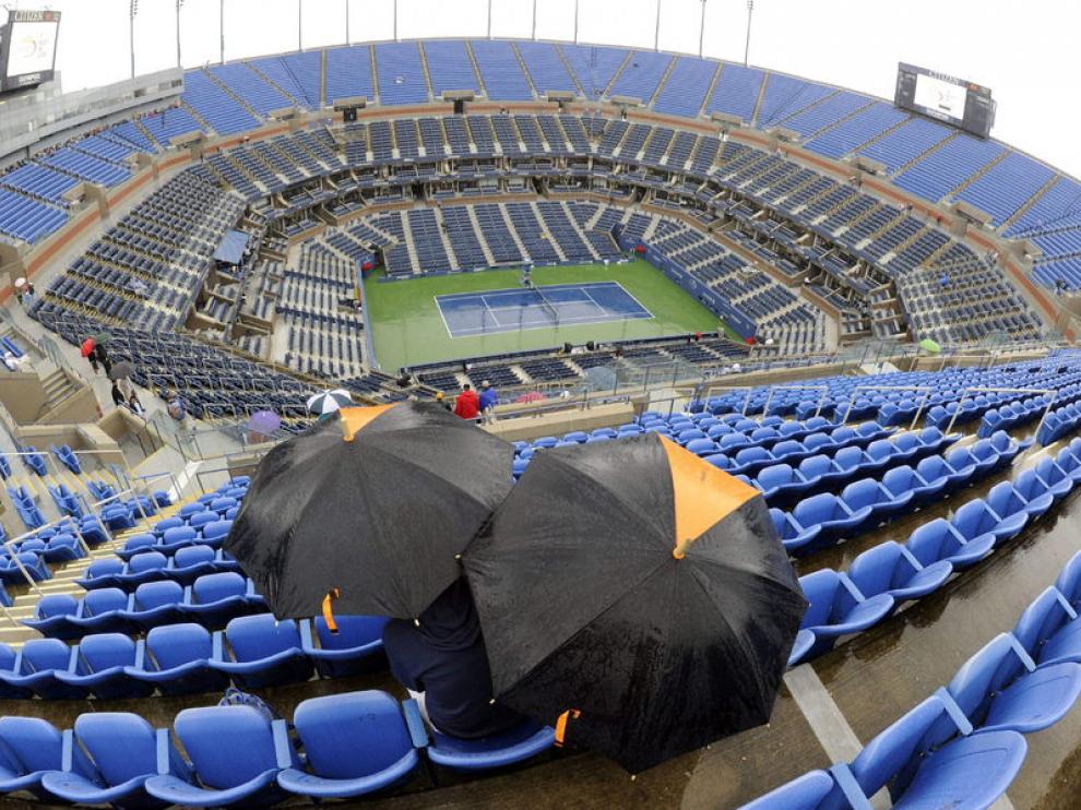 Suspendida por la lluvia la jornada en el Abierto de Nueva York