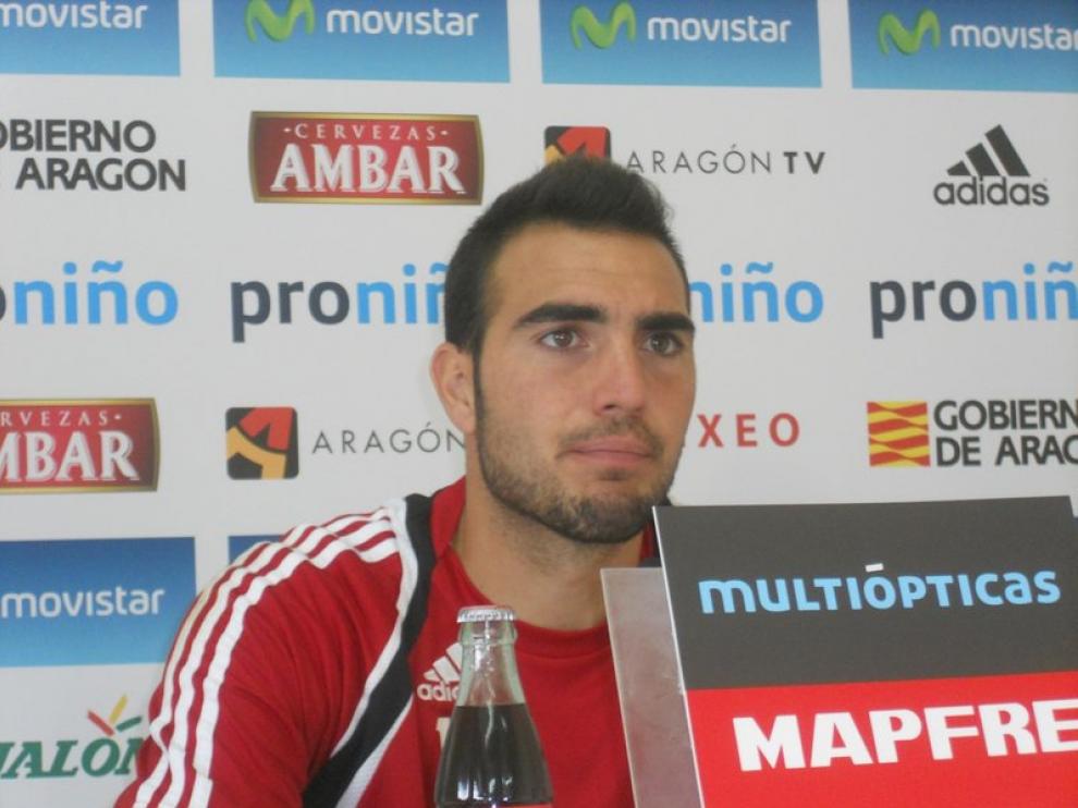 Roberto, portero zaragocista, en una imagen de archivo