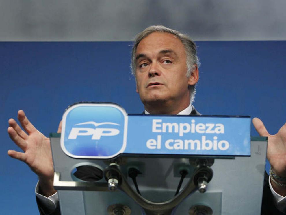 El vicesecretario de Comunicación del PP, Esteban González Pons, este miércoles