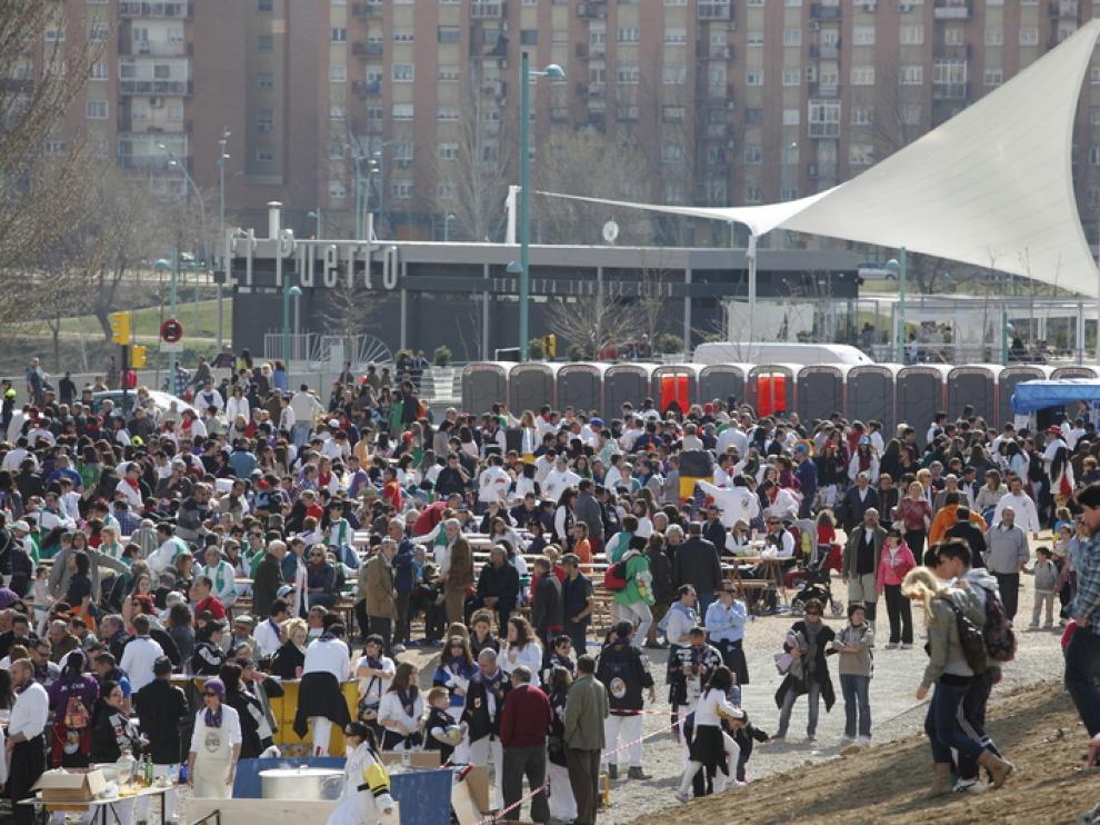 El parque de Oriente, en la Cincomarzada de 2011