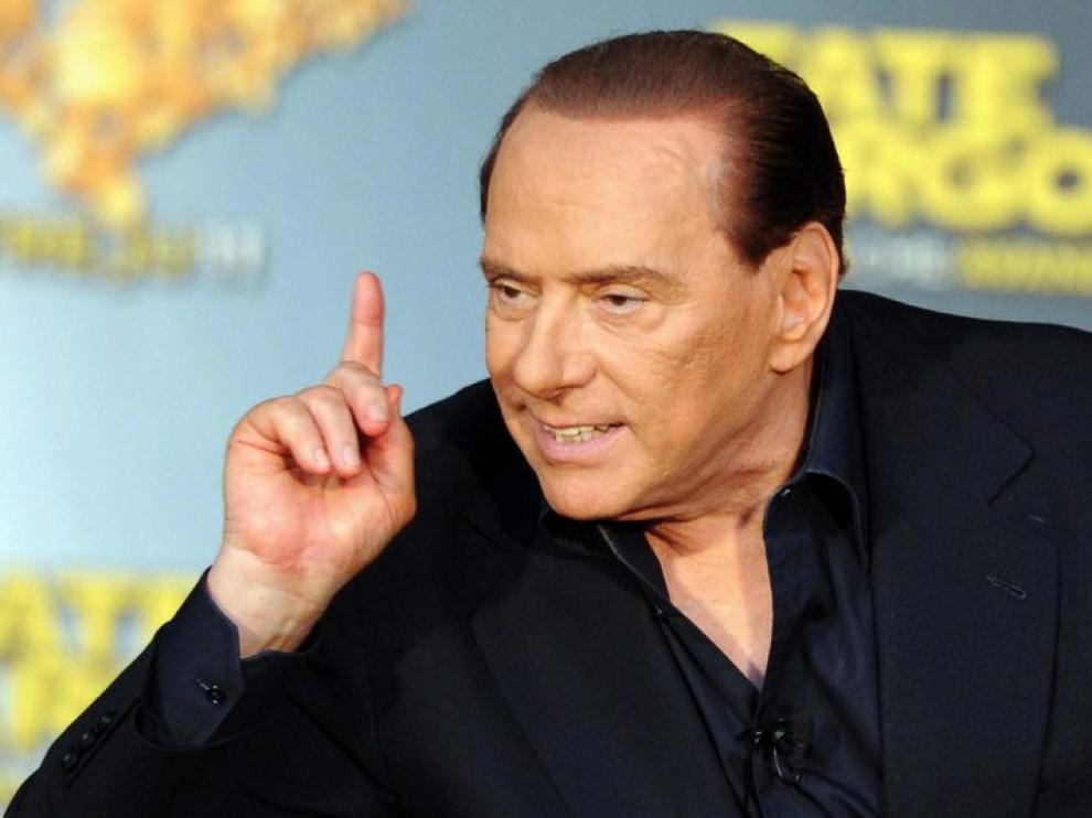 Silvio Berlusconi en un encuentro con jóvenes italianos este viernes