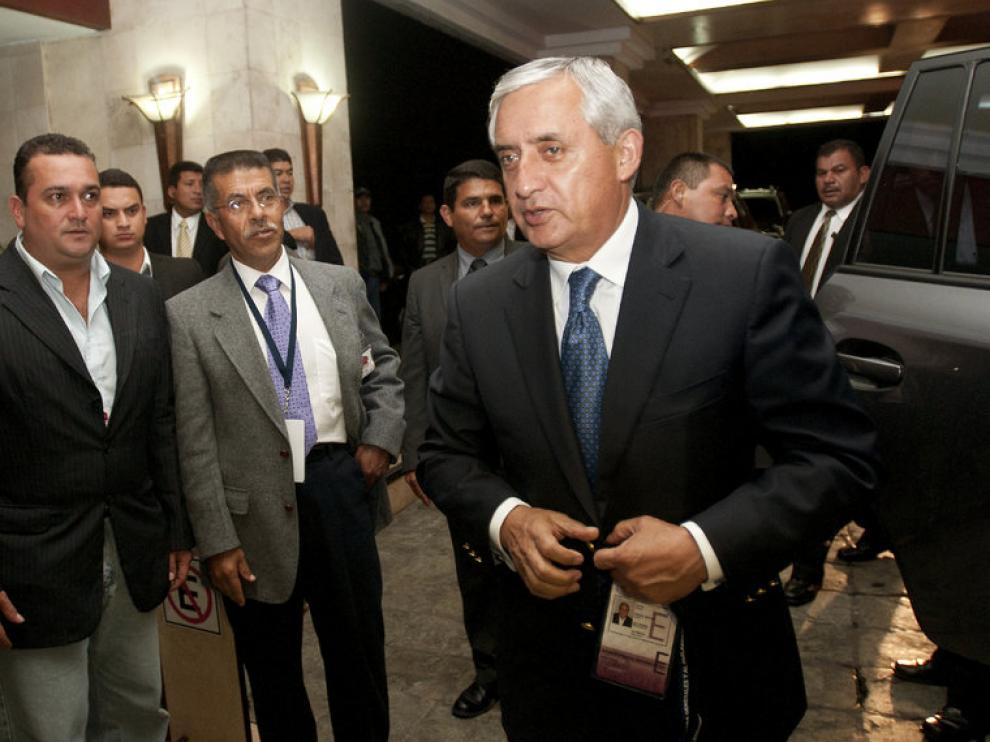 Pérez Molina, candidato del Partido Patriota de Guatemala