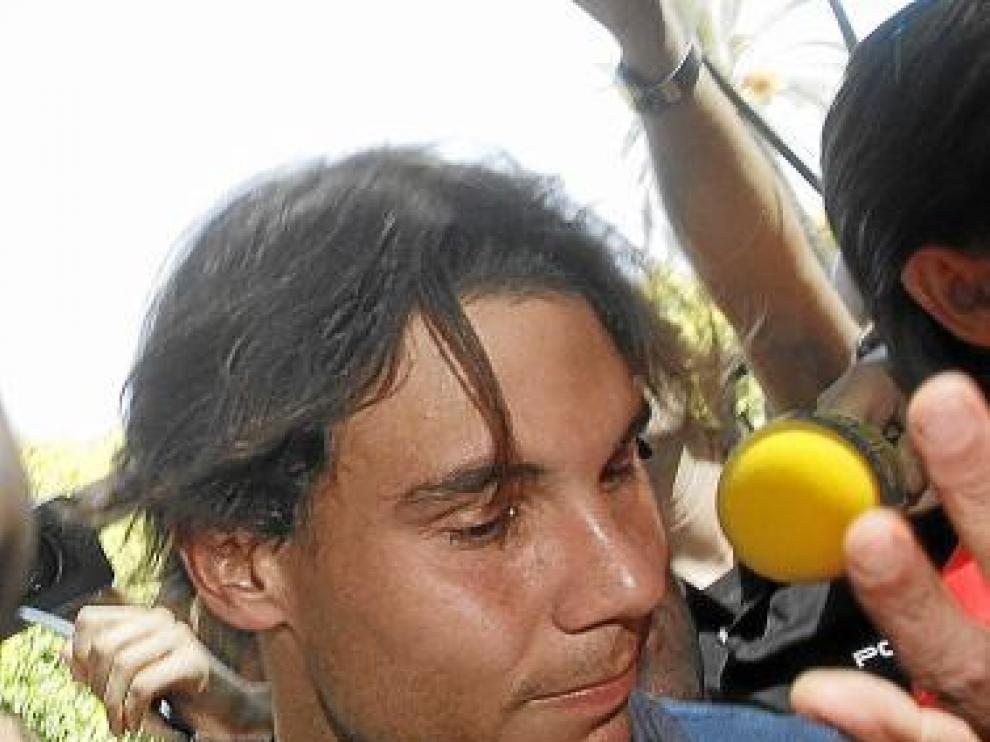 Rafa Nadal llegó a Córdoba con un gran impacto mediático.