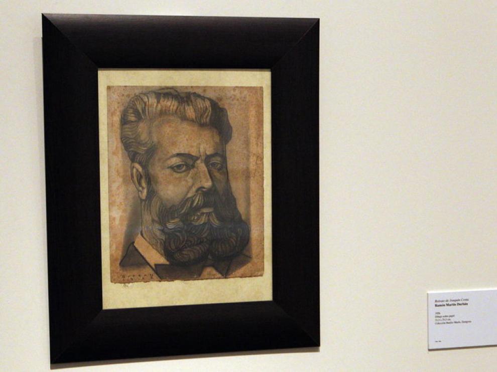 Una de las piezas de la muestra sobre Joaquín Costa