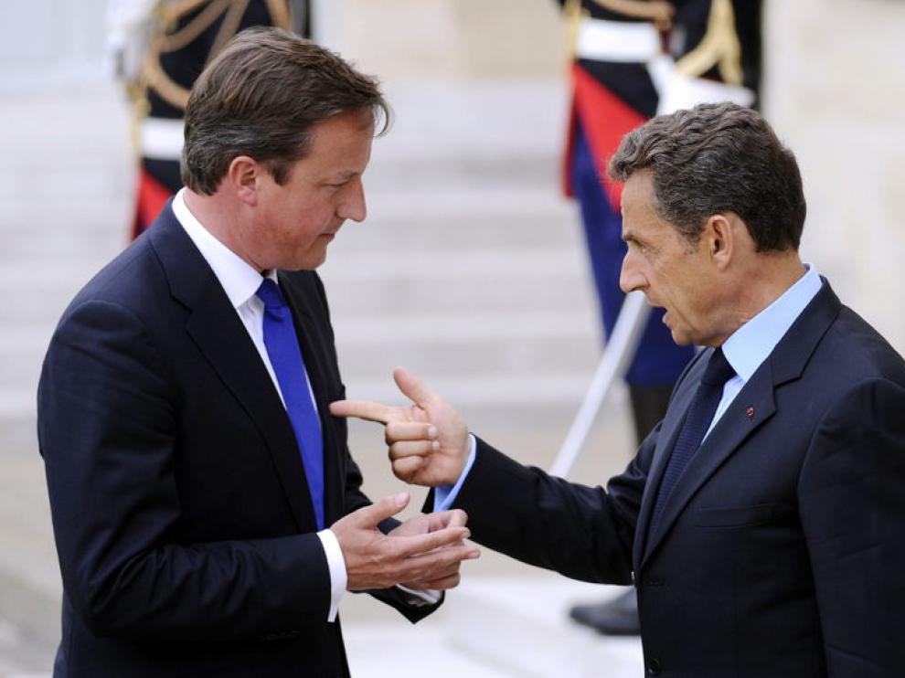 Sarkozy y Cameron, en una imagen de archivo