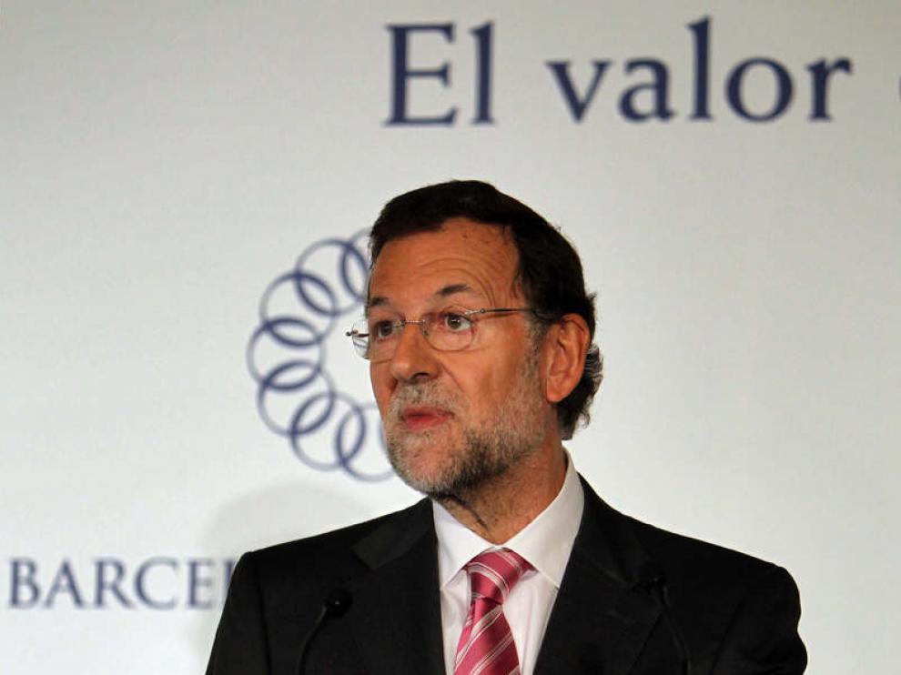 Rajoy, en una comida-coloquio en Barcelona