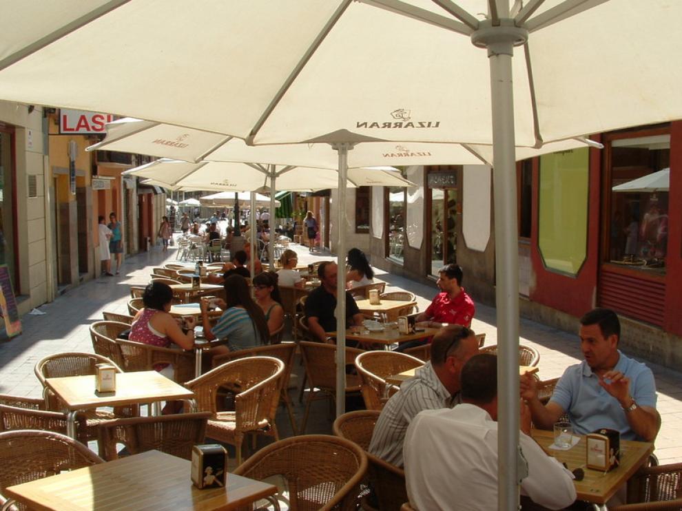 Terraza de la calle Padre Huesca
