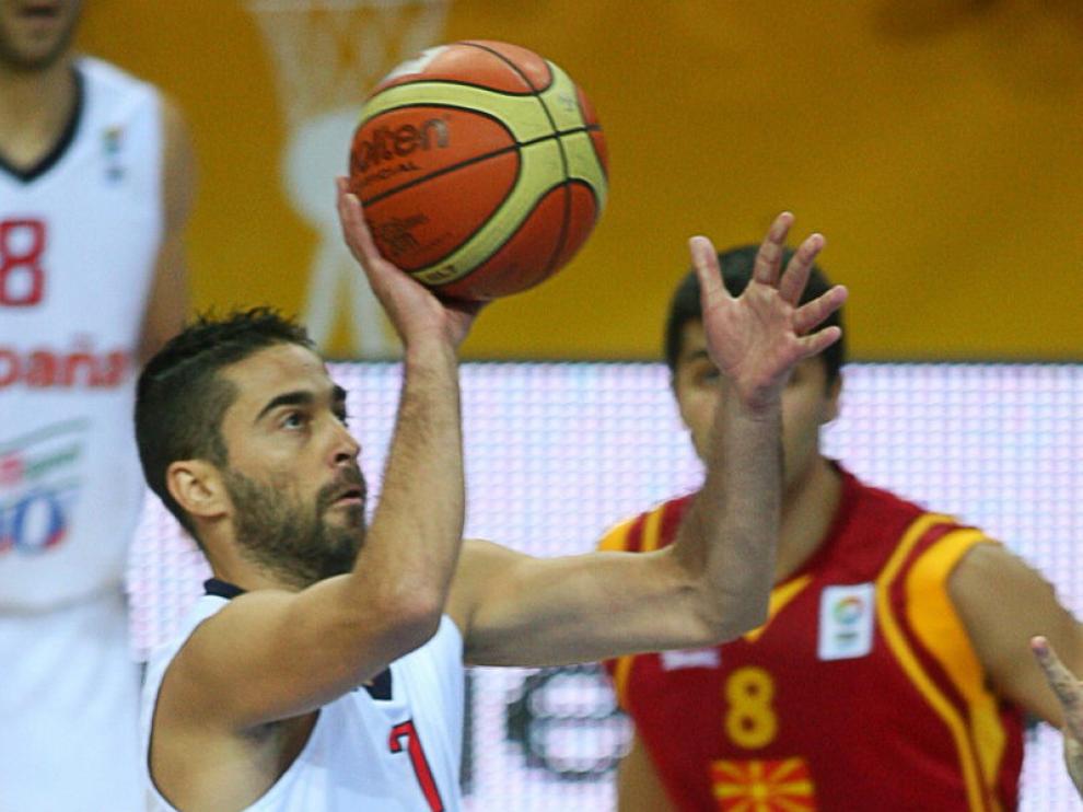 Juan Carlos Navarro, durante el encuentro