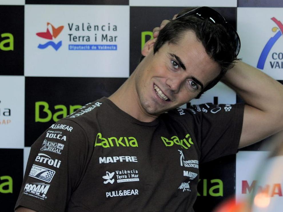 Nico Terol entrena en Moto2