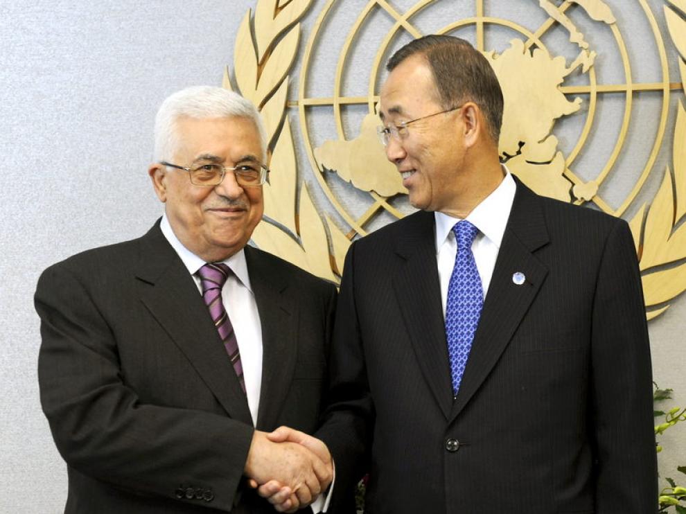 Abbas y Ban Ki-Moon