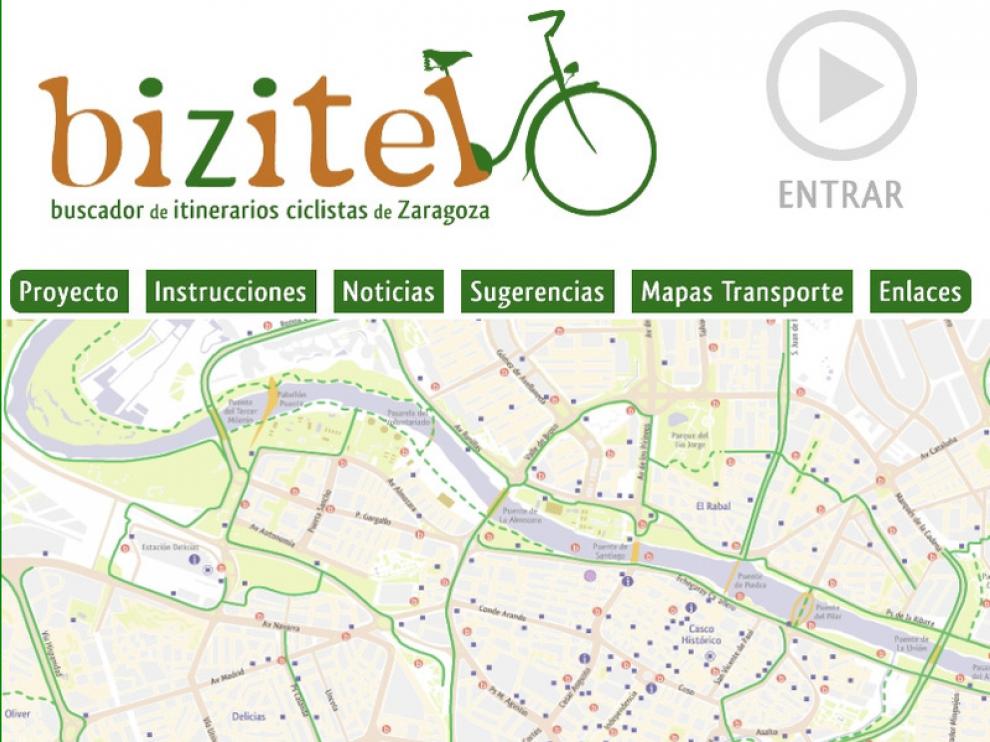Vista de la web Bizitel