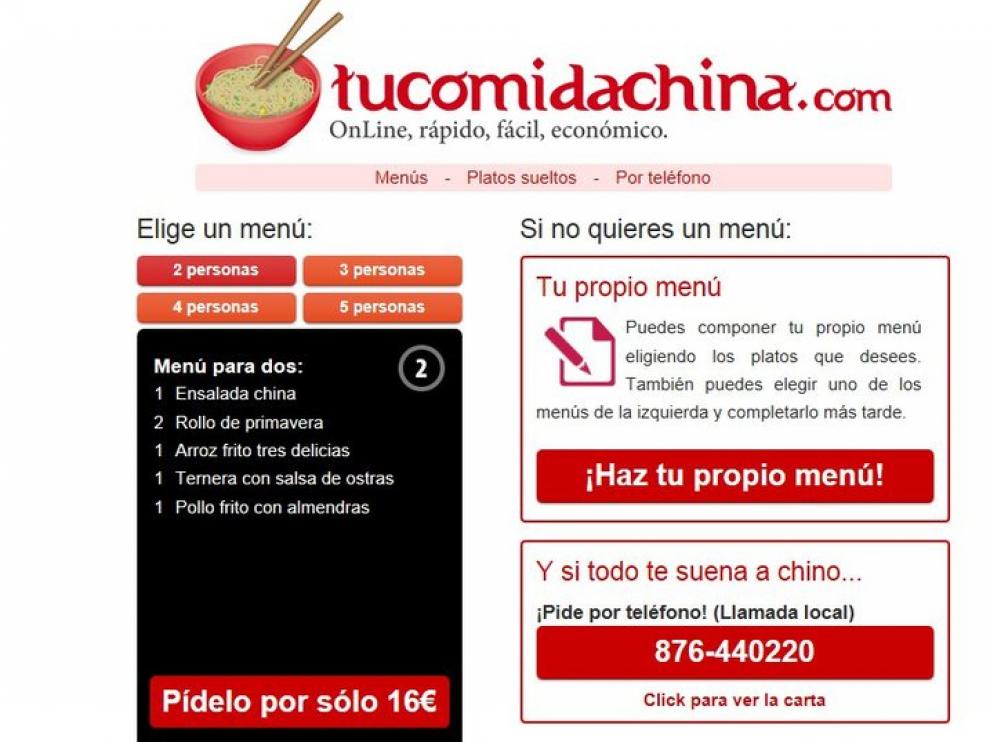 Un clic y la comida ya está aquí