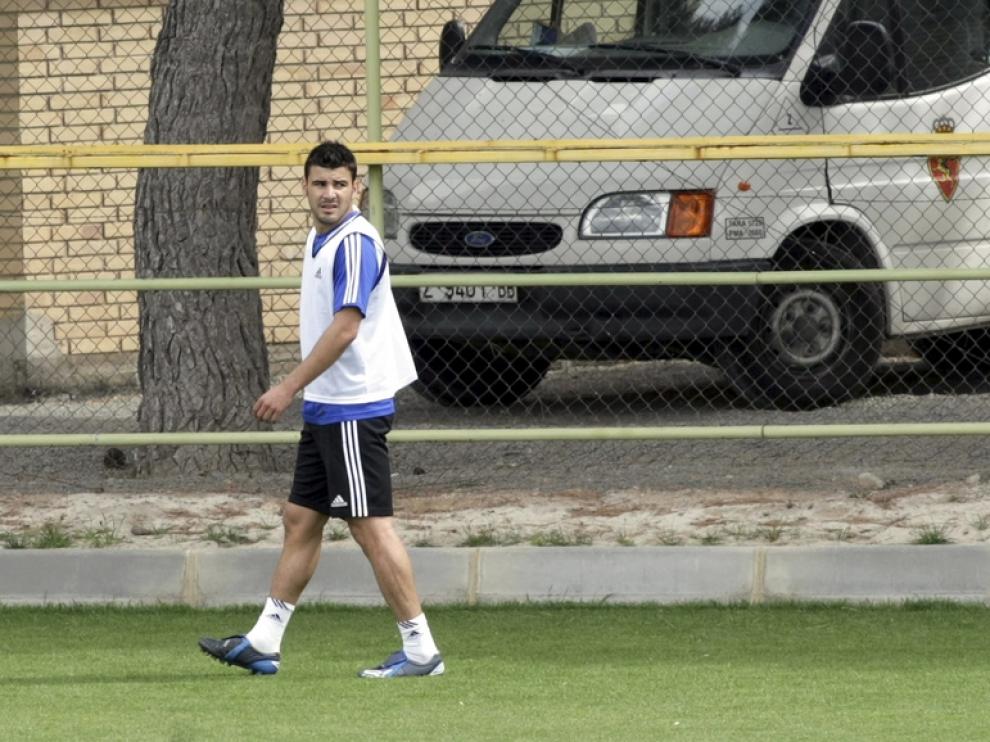 Braulio, durante un entrenamiento