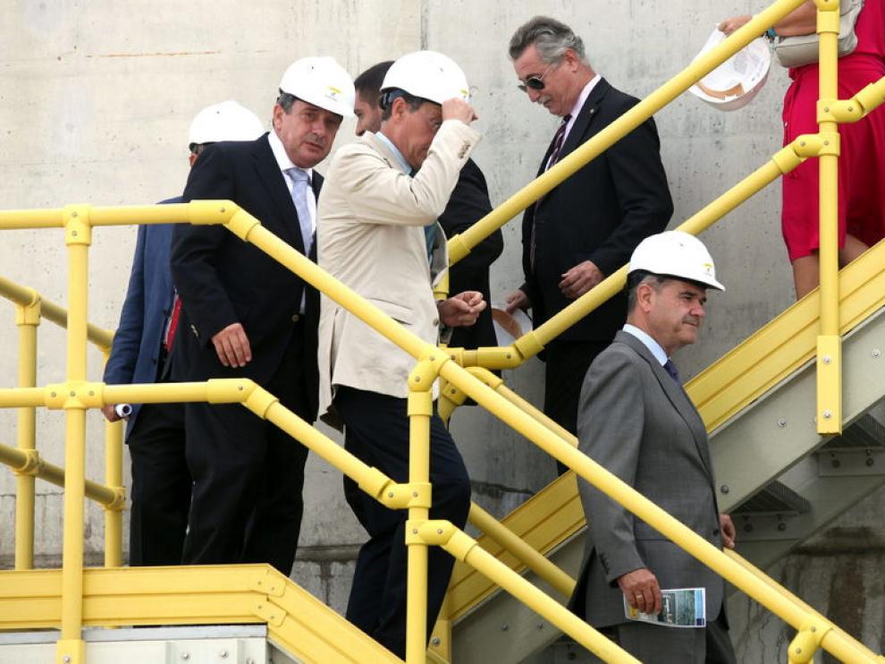 El vicepresidente seguro del Gobierno en su visita a la planta depuradora de Algeciras