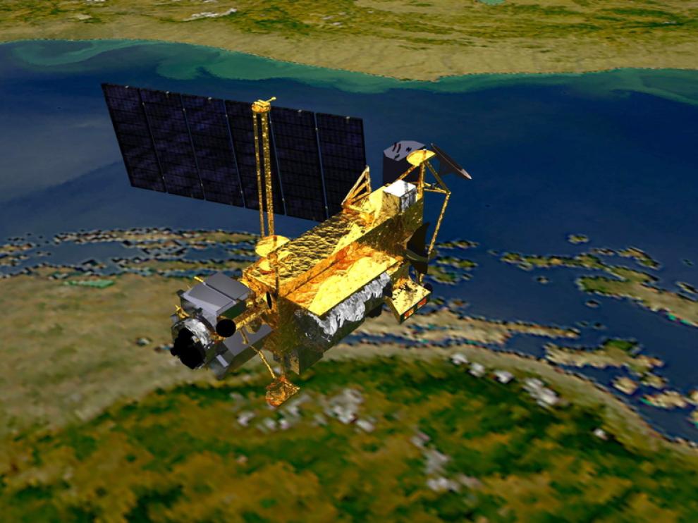 Imágen del satélite, facilitada por la NASA