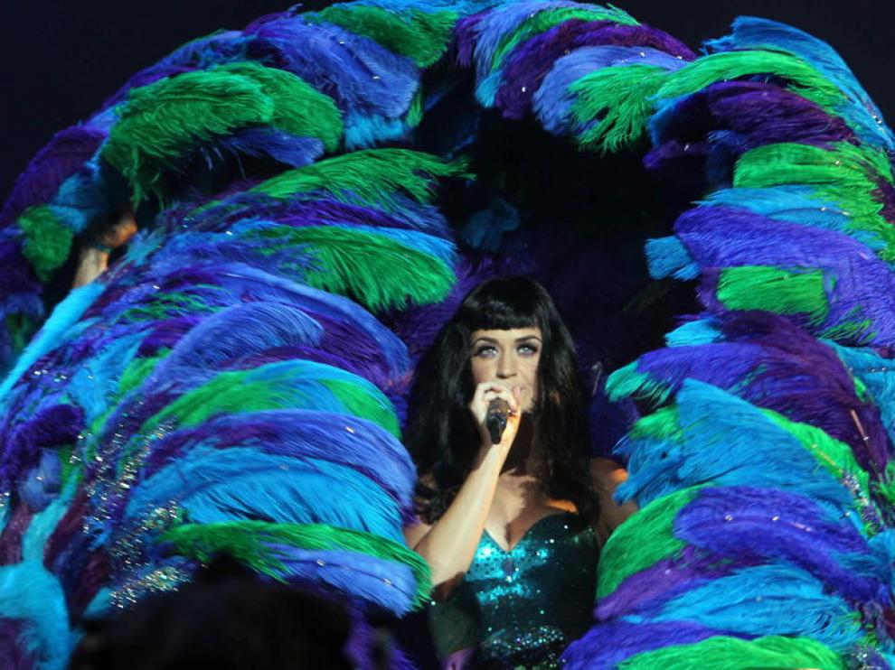 La cantante estadounidense Katy Perry durante una actuación.