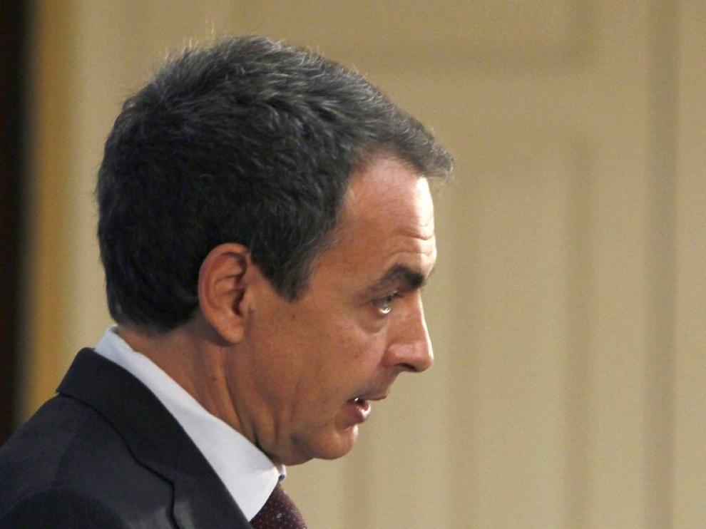 Zapatero, durante su comparecencia
