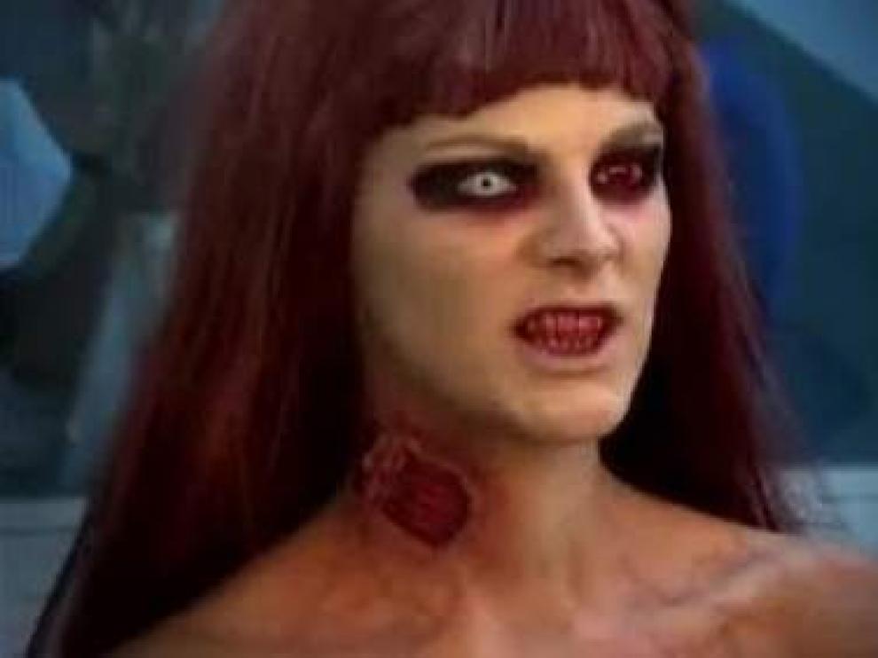Amaia Salamanca promocionando 'The Walking Dead'