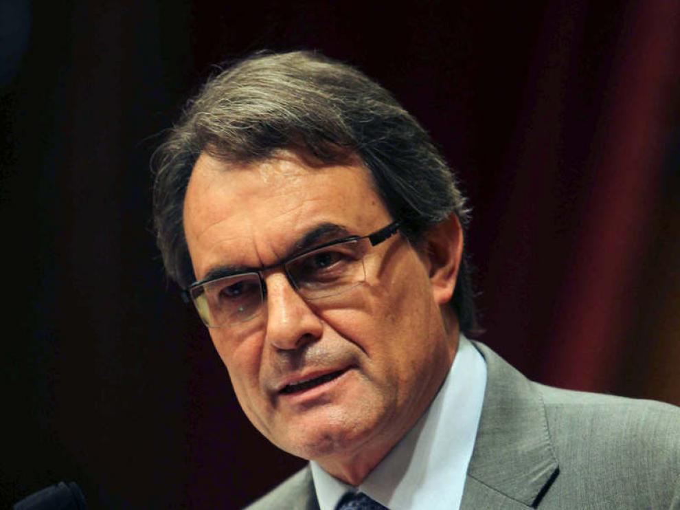 El presidente de la Generalitat, Artur Mas, durante la segunda sesión del debate de política general